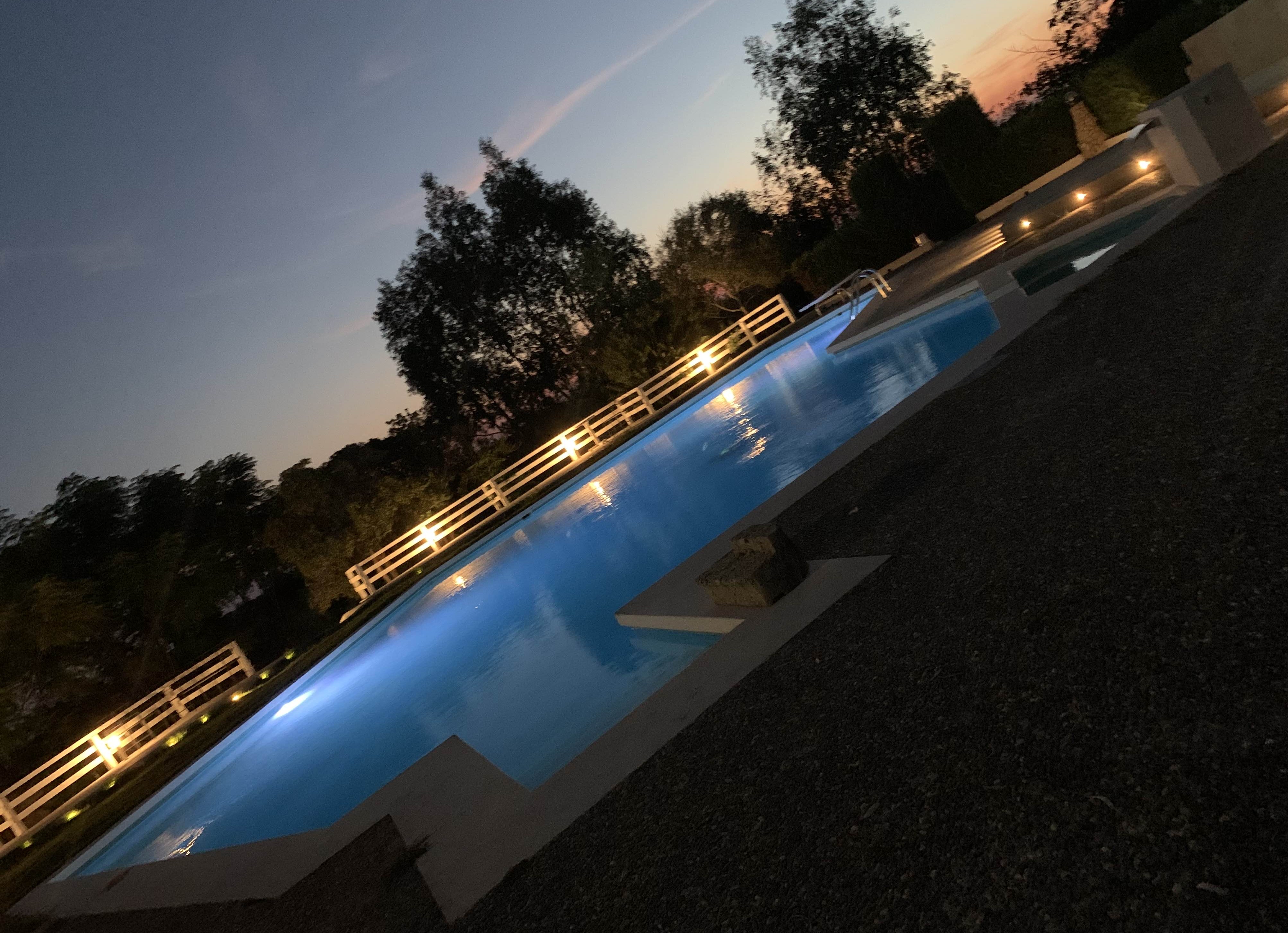 Tramonto in villa